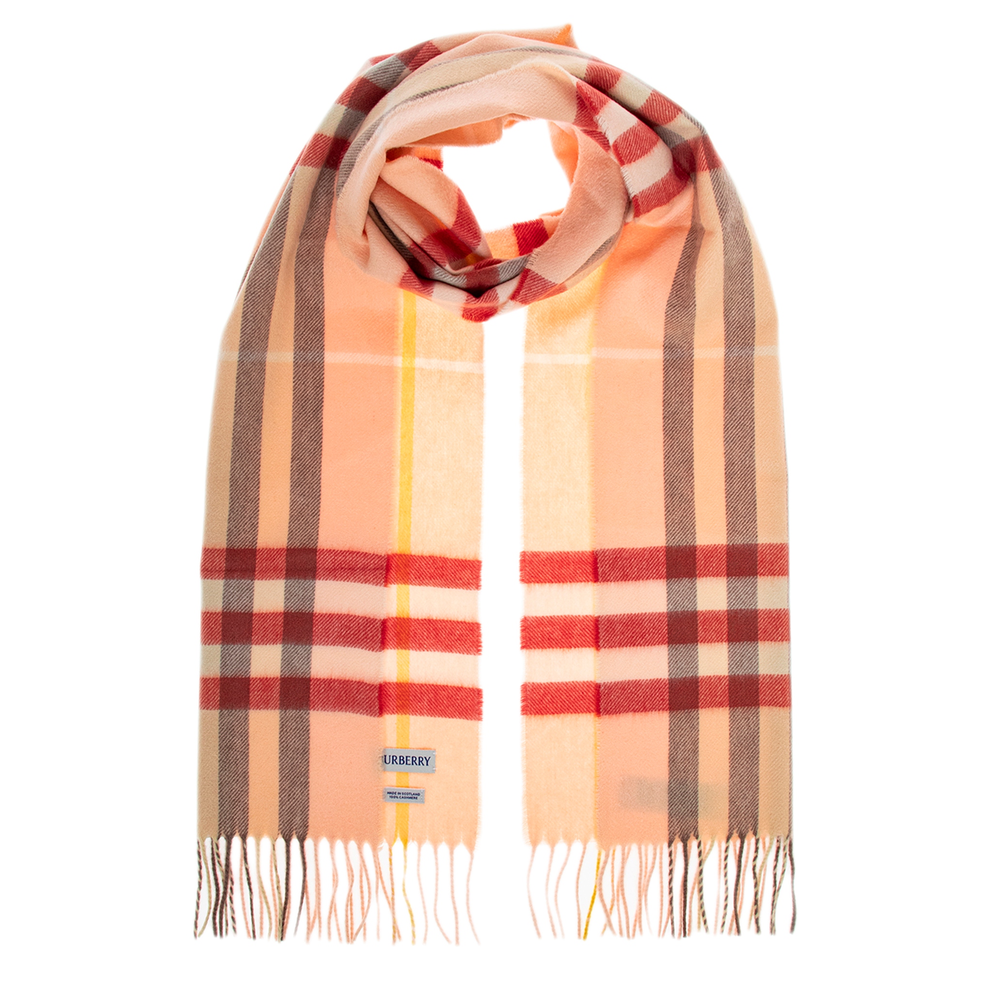 Burberry Check 100% Cashmere Scarf - Overstock - 43147206